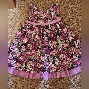 Floral Purple Kids Dress